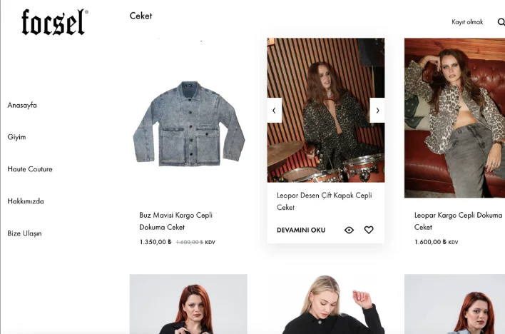 Focsel web sitesi ekran görüntüsü